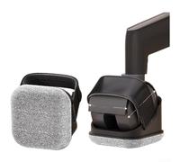 Protections de roues de chaise sans danger pour le sol avec couche de base antidérapante et dessus en feutre pour une compatibilité rigide en intérieur (gris)