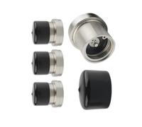 Protections De Roulement Remorque 2.441 Pouces Boîtier Anti-poussière En Acier Inoxydable Couvercle Graisse Moyeu Roue Capuchons Anti-poussière En Caoutchouc Couvercle Graisse