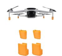 Protections de train d'atterrissage Réglables en Hauteur pour Drone Potensic ATOM 3 - Coussinets Anti-Rayures, Pliables et Portables (Orange/Noir/Gris) (orange)