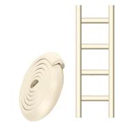 Protections D'échelle Pour Lits Superposés 6.5 Ft, Protections D'angle Souples En Forme De L, Revêtement En Mousse Auto-adhésif Pour Le Confort Des Pieds Sur Les Marches D'escalier(Beige,1pc)