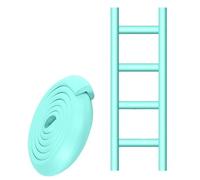 Protections D'échelle Pour Lits Superposés 6.5 Ft, Protections D'angle Souples En Forme De L, Revêtement En Mousse Auto-adhésif Pour Le Confort Des Pieds Sur Les Marches D'escalier(Light Green,1pc)