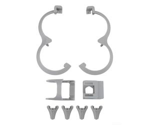 Protections d'hélice pour DJI NEO2 avec boucliers de lame à couverture complète, protections en plastique PC pour Neo 2, équipement de sécurité de vol compact en orange, gris, noir (gris)
