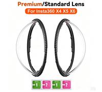 Protections d'objectif de qualité supérieure pour Insta 360 X6 X5 X4, en plastique ou en verre, protections d'objectif standard, couvercle de protection pour Insta360 X5 4 X6, accessoire.