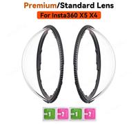 Protections d'objectif Premium pour Insta 360 X5 X4, plastique/verre, couvercle de protection d'objectif Standard pour accessoire Insta360 X5 X4
