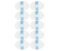 Protections d'oreille en silicone imperméables - 10 pièces imperméables pour autocollants auditifs | Protections d'oreille avec bouchons à tiganes en coton imperméables pour et adultes