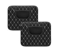 Protections Dossier Siège pour Dodge Ram 2011-2023, Coussin Anti-Coups de Pied Cuir Protection de Siège Auto Accessoires,Short*2