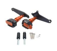 Protections du Cadre Accessoires Moto CNC Protection Antichute, Patin De Carénage, Coussinet pour pour CBR500R 2017-2020(Orange)