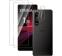 Protections Écran Et Objectifs Pour Sony Xperia 1 Iii ¿ 2x Écran + 2x Lentilles ¿ Verre Trempé 9h Ultra-Fin 0,03 Mm, Anti-Bulles Haute Transparence