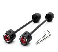 Protections Fourche D'axe Roue Avant Arrière pour Moto YZF-R6 2017-2023 Patins Protection Antichute Moteur(Red)