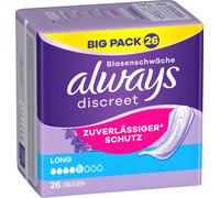 Protections hygiéniques pour fuites urinaires Discreet Long Big Pack 20 pièces