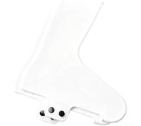 Protections imperméables pour chaussures de vélo, couvre-chaussures de vélo en silicone avec chaleur coupe-vent, design aérodynamique, s'adapte à la plupart des chaussures de route et de VTT (M blanc)