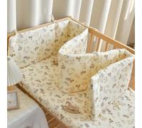 Protections Latérales De Lit Avec Coussins Et Attaches Réglables, Ensemble Tour Protection Tête Lit, Doublure En Maille Respirante Barreaux Rembourrés, Universelles for Barrières Sécurité(A,80X28CM)