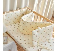 Protections Latérales De Lit Avec Coussins Et Attaches Réglables, Ensemble Tour Protection Tête Lit, Doublure En Maille Respirante Barreaux Rembourrés, Universelles for Barrières Sécurité(B,60X28CM)