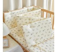 Protections Latérales De Lit Avec Coussins Et Attaches Réglables, Ensemble Tour Protection Tête Lit, Doublure En Maille Respirante Barreaux Rembourrés, Universelles for Barrières Sécurité(C,80X28CM)