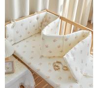 Protections Latérales De Lit Avec Coussins Et Attaches Réglables, Ensemble Tour Protection Tête Lit, Doublure En Maille Respirante Barreaux Rembourrés, Universelles for Barrières Sécurité(D,60X28CM)