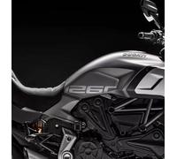 Protections latérales pour réservoir en résine 3D compatibles avec Ducati Diavel 1260 / S L-133, gris