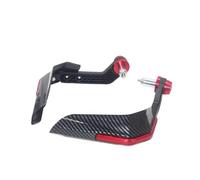 Protections Levier Embrayage Frein Moto pour Aprilia pour Shiver 750 900 GT750 GT900 Bouclier De Protection des Mains De Moto Équipement De Protection Coupe-Vent(Rouge)
