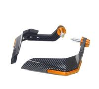 Protections Levier Embrayage Frein Moto pour Yamaha XSR155 XSR700 XSR900 Bouclier De Protection des Mains pour Moto Équipement De Protection Coupe-Vent(Orange)
