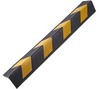 Protections murales de Garage, Protection d'angle réfléchissante pour Murs de Garage - Protection de Poteau Noire de 0,6 cm d'épaisseur pour Places de Parking - Protection d'angle de sécurit