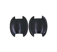 Protections Poignées Porte Extérieures Pour Nissan Pour Cube Z12 2008-2019 - Autocollant Chromé Fibre Carbone housse de poignée de porte de voiture(Style 11)