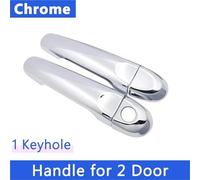 Protections Poignées Porte Extérieures Pour Nissan Pour Cube Z12 2008-2019 - Autocollant Chromé Fibre Carbone housse de poignée de porte de voiture(Style 5)