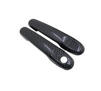 Protections Poignées Porte Extérieures Pour Nissan Pour Cube Z12 2008-2019 - Autocollant Chromé Fibre Carbone housse de poignée de porte de voiture(Style 7)