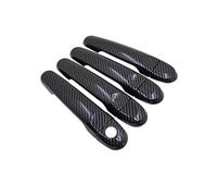 Protections Poignées Porte Extérieures Pour Nissan Pour Cube Z12 2008-2019 - Autocollant Chromé Fibre Carbone housse de poignée de porte de voiture(Style 8)