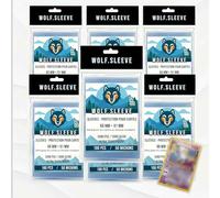 Protections pour cartes à collectionner 6 packs (600) compatibles Pokémon™ & Magic™ - Sleeves Transparentes (66×91mm) | Pochettes Sans PVC ni Acide - Wolf-Sleeve - Album - Portfolio - toploader