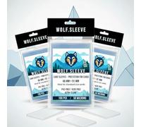 Protections pour cartes à collectionner compatibles Pokémon™ & Magic™ - Sleeves Transparentes (66×91mm) | Pochettes Sans PVC ni Acide - Wolf-Sleeve 50µ - Album - Portfolio - toploader (300)