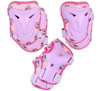 Protections pour Rollers, vélo, Trottinette - Ensemble Genoux, Coudes, Poignets (Minnie Mouse)