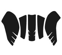 Protections Réservoir Genoux Carénage Moto Pour R NineT Autocollants, Traction Traction(Color3)