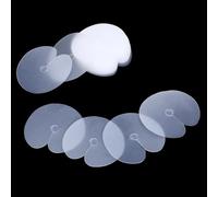 Protections thermiques pour extensions de cheveux, 50 embouts circulaires K Tips pour extensions de cheveux, entretoises de bouclier, kit d'outils d'extensions Ktip en PVC transparent Fusion Keratin