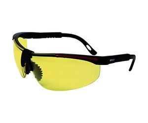 protectionworld 2012008 Lunettes de Protection avec Protection UV Noir, Rouge DIN en 166-1