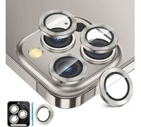 Protective Camera Lens For Iphone 15 Pro /Iphone 15 Pro, 9h Protective Lens Film [Scratch Glass] [Ultra Hd] Individual Metal Ring Camera Protector