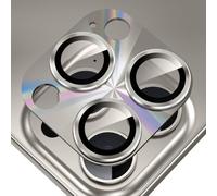 Protective Camera Lens For Iphone 16 Pro /Iphone 16 Pro, 9h Lens Protection Film [Scratch Glass] [Ultra Hd] Metal Ring Camera Protector, Grey Laser