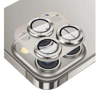 Protective Camera Lens For Iphone 16 Pro /Iphone 16 Pro, 9h Protective Lens Film [Scratch Glass] [Ultra Hd] Metal Ring Camera Protector, Grey