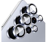 Protective Camera Lens For Samsung Galaxy S25 Ultra 5g, 9h Lens Protection Film [Scratch Glass] [Ultra Hd] Individual Metal Ring Camera Protector, Blue