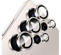Protective Camera Lens For Samsung Galaxy S25 Ultra 5g, 9h Lens Protection Film [Scratch Glass] [Ultra Hd] Individual Metal Ring Camera Protector, Grey