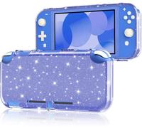 Protective Case Compatible with Switch Lite,Soft and Transparent TPU Protective Case with Anti-Shock and Anti-Scratch Design for Switch Lite,Crystal Glitter,Purple