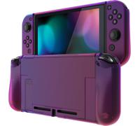 Protective Case for Nintendo Switch Joycon Cover for Switch Console Accessories Upgraded-Pink Red Translucent Gradient