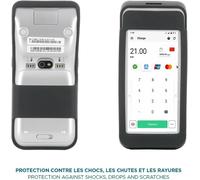 Protective Case for Pax A920 Pro Payment TerminalSilicone Case for TPE Credit Card Reader Compatible with Charging Stand,Black