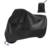 Protective Cover For Motorcycle And Bike, Outdoor Waterproof 210d Oxford, Lockhole, Dust-Resistant, Snow, Rain ¿ Scooter Tarpaulin 245 X 105 X 125 Cm Xxl Black