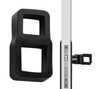 Protective Door Bumper - Silicone Knob Stopper for Quiet Living | Soft Material with Compact Size, No Drilling Guard, Transparent Black Design, Wall Furniture Protector for Sleeping