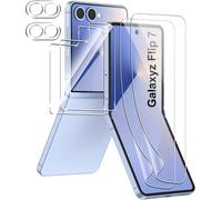 Protective Film For Samsung Galaxy Z Flip 7 Tempered Glass,[2+2+2] Tpu Inner Screen Protector+External Screen Protector+Camera Protection,Hd Clear,Scratchproof