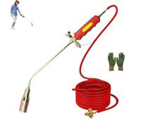 Protective Method Kit de brûleur de mauvaises herbes au propane pour désherbage, asphalte de toit, neige (torche avec tube de 1,2 m)