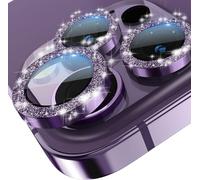 Protective Rear Camera Compatible With Iphone 14 Pro/Iphone 14 Pro , 9h Tempered Glass - Bling Lens Protection - Custom Metal Lens Ring 2022 - Purple
