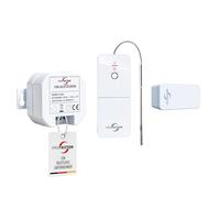 PROTECTOR ASK-6030 - Commande de l'air d'échappement sans fil avec émetteur de fenêtre cinétique sans pile + émetteur de four thermique - Interrupteur de contact de fenêtre - Variante de montage