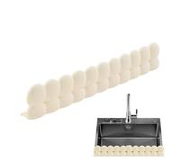 Protector Contra Salpicaduras Para Fregadero - Barrera Antisalpicaduras De Silicona Con 6 Ventosas Fuertes | Borde Protector Para Cocina Y Baño | Protege Grifo Encimera, Instalación Fácil