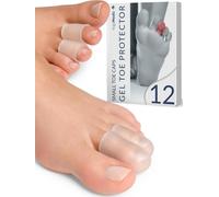 Protector For All Toes-12 Guilty Pieces Previent,Protect Corns Blisters Bunions Calluses Hammer Toes Ingrown Toenails-Toe Sleeve Material Soft Gel