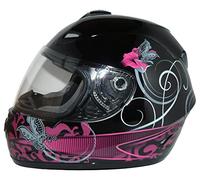 protectWEAR - Casque de moto noir gris mat FS-801-99 - S